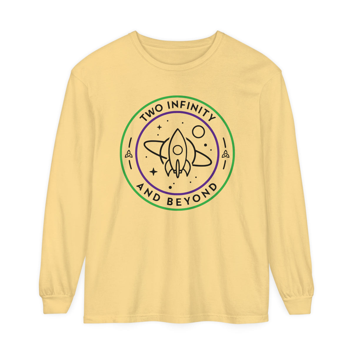 Two Infinity And Beyond Comfort Colors Unisex Garment-dyed Long Sleeve T-Shirt