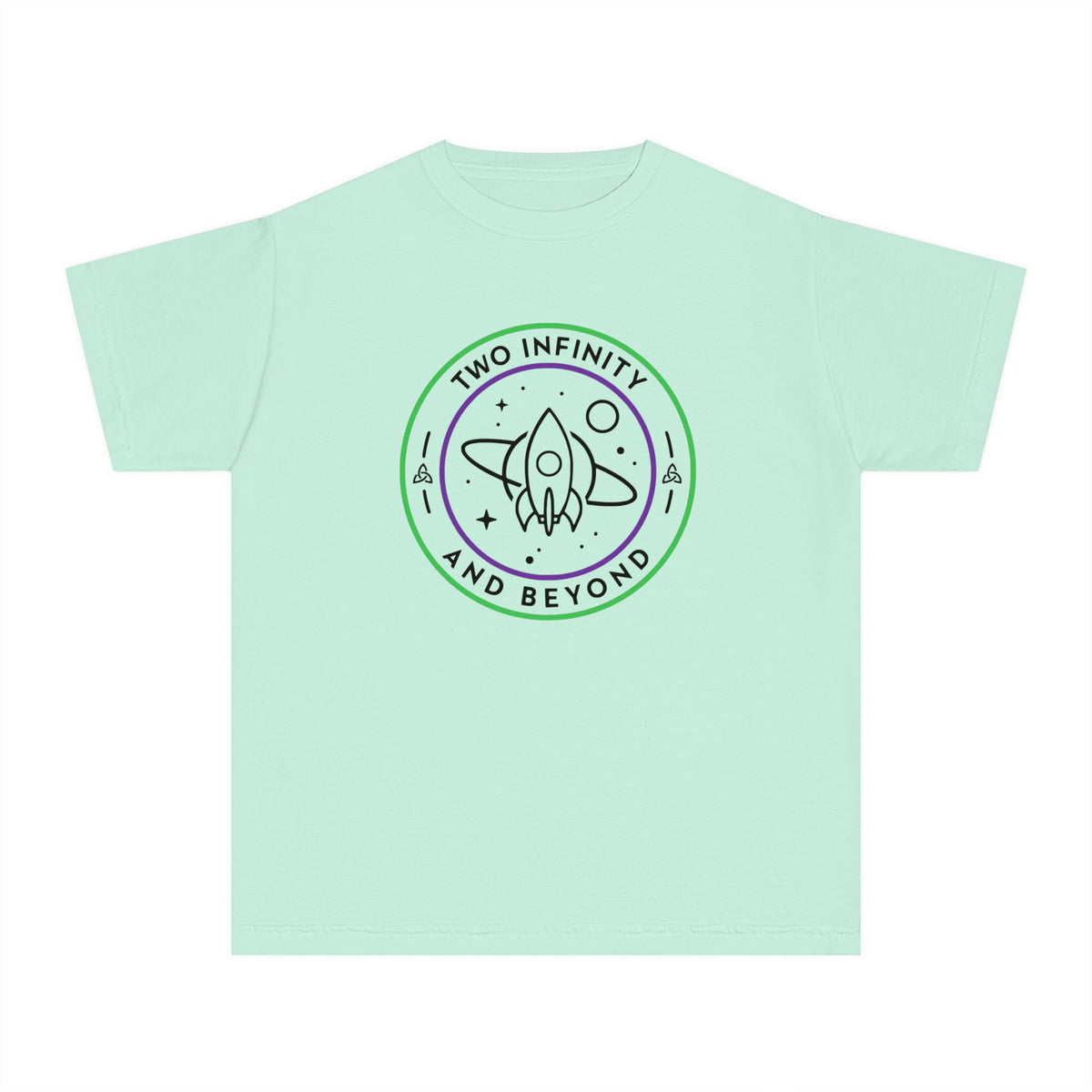 Two Infinity And Beyond Comfort Colors Youth Midweight Tee