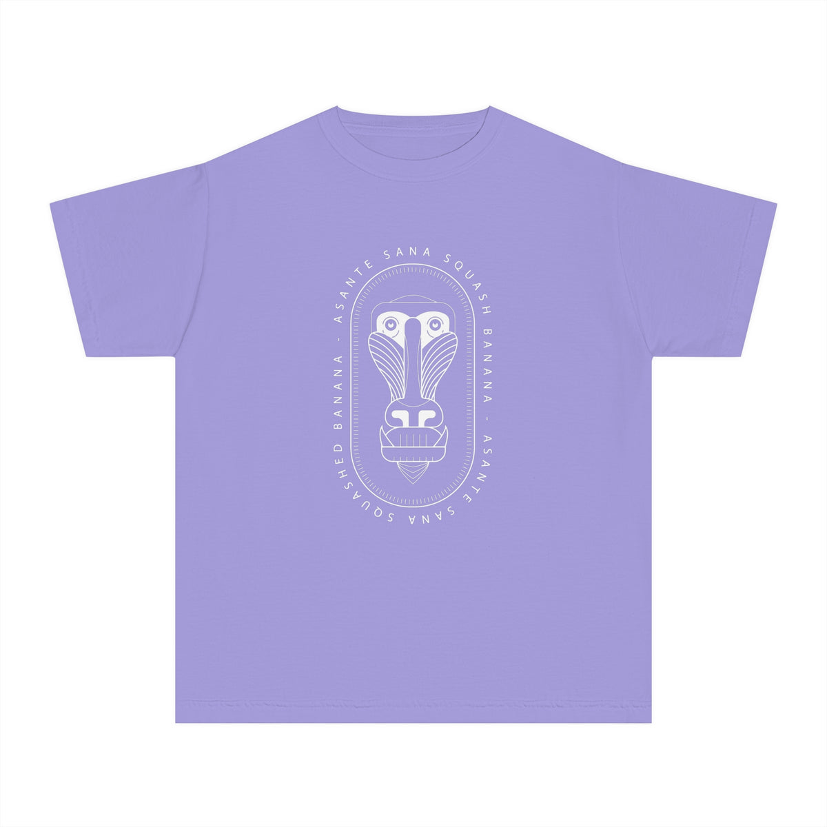 Asante Sana Squashed Banana Comfort Colors Youth Midweight Tee