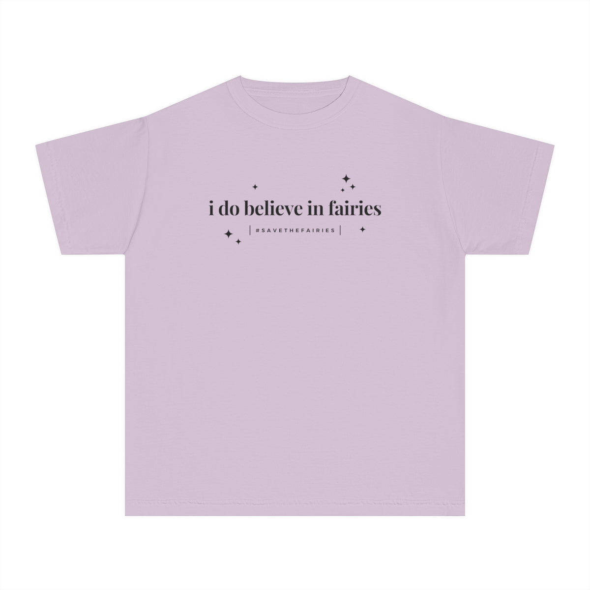 I Do Believe In Fairies Comfort Colors Youth Midweight Tee