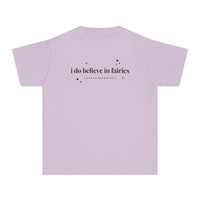 I Do Believe In Fairies Comfort Colors Youth Midweight Tee