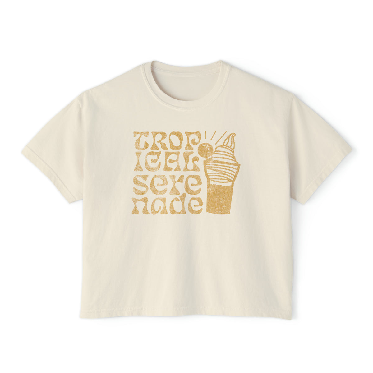 Tropical Serenade Comfort Colors Women's Boxy Tee