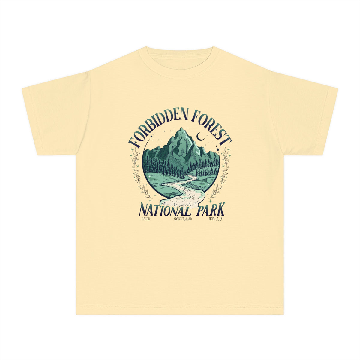 Forbidden Forest National Park Comfort Colors Youth Midweight Tee
