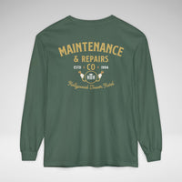 Hollywood Tower Hotel Maintenance & Repairs Comfort Colors Unisex Garment-dyed Long Sleeve T-Shirt