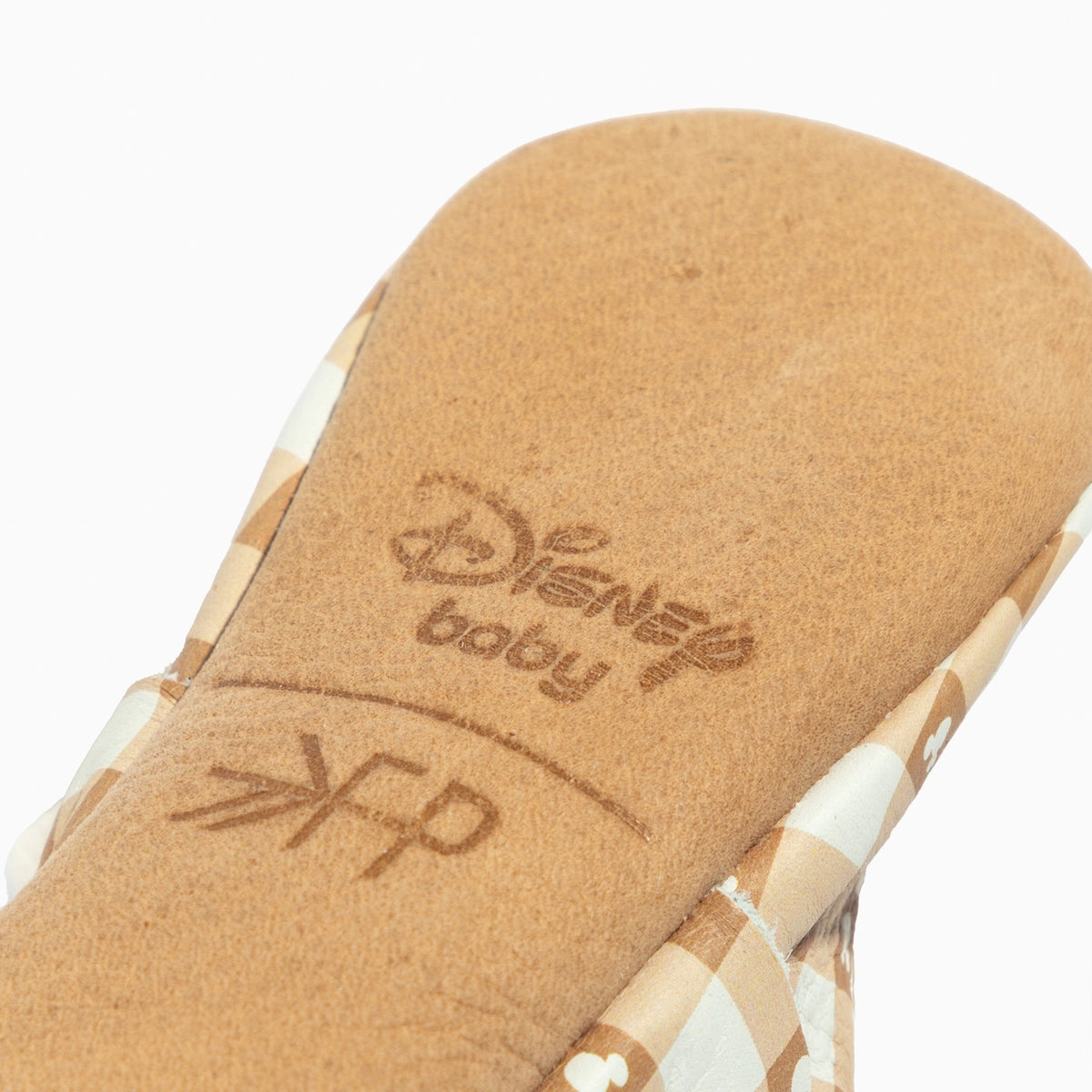 Disney Gingham Mickey Mouse Knotted Bow Baby Shoe