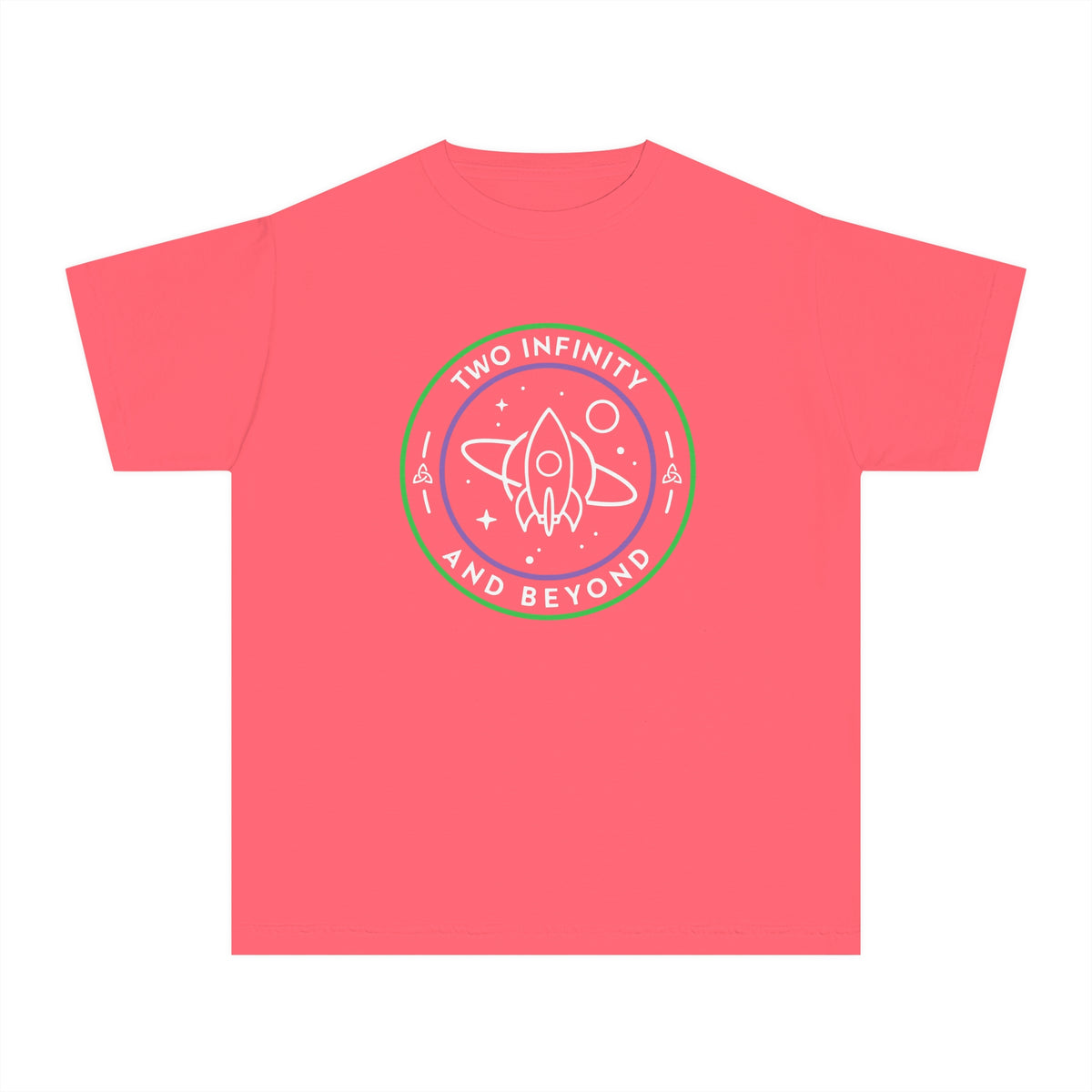Two Infinity And Beyond Comfort Colors Youth Midweight Tee