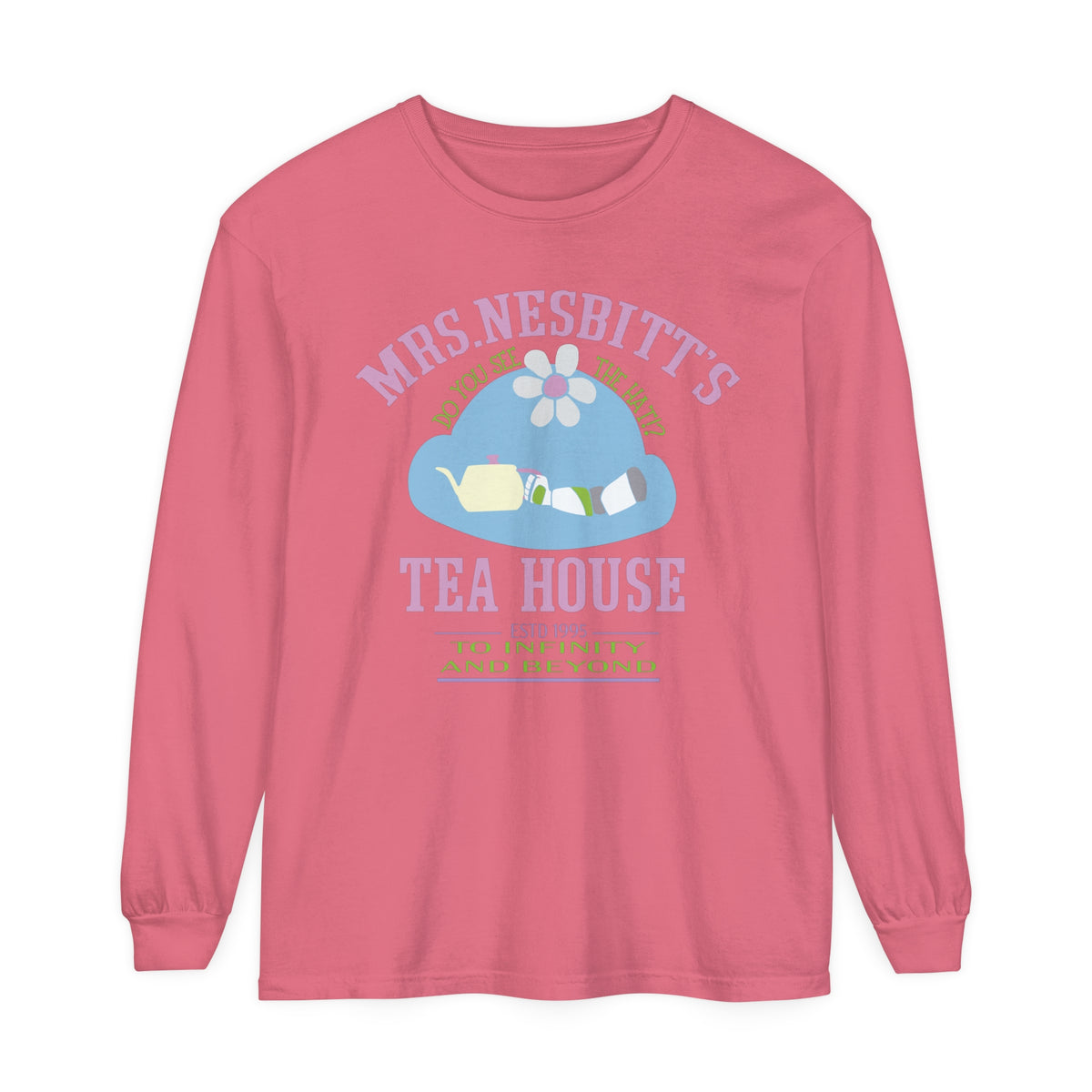 Mrs. Nesbitt’s Tea House Comfort Colors Unisex Garment-dyed Long Sleeve T-Shirt