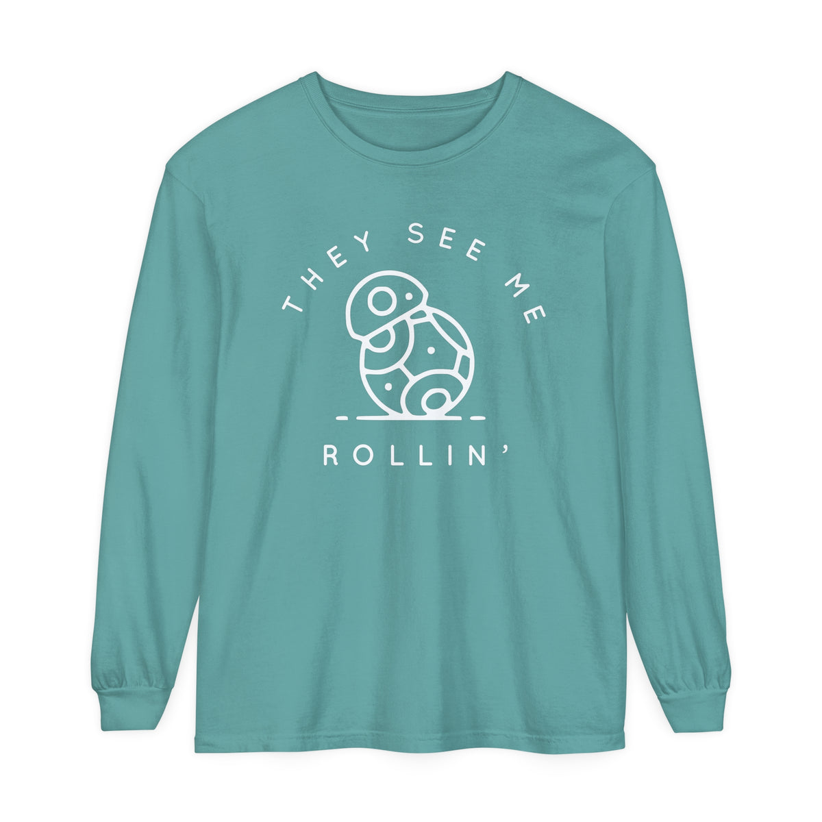 They See Me Rollin' Comfort Colors Unisex Garment-dyed Long Sleeve T-Shirt