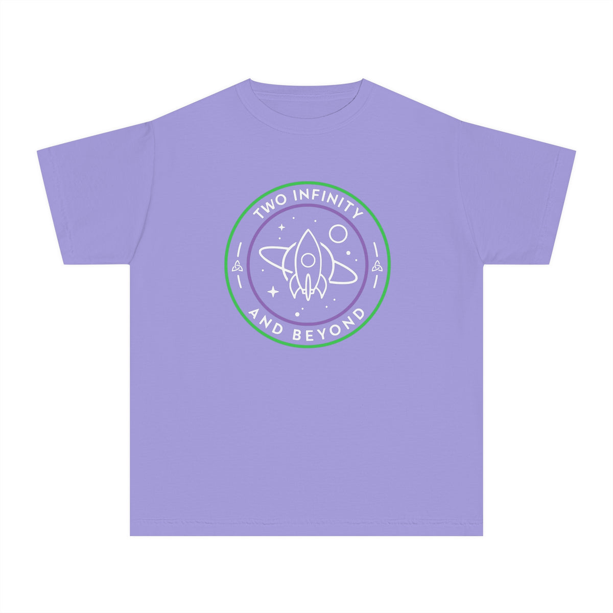 Two Infinity And Beyond Comfort Colors Youth Midweight Tee