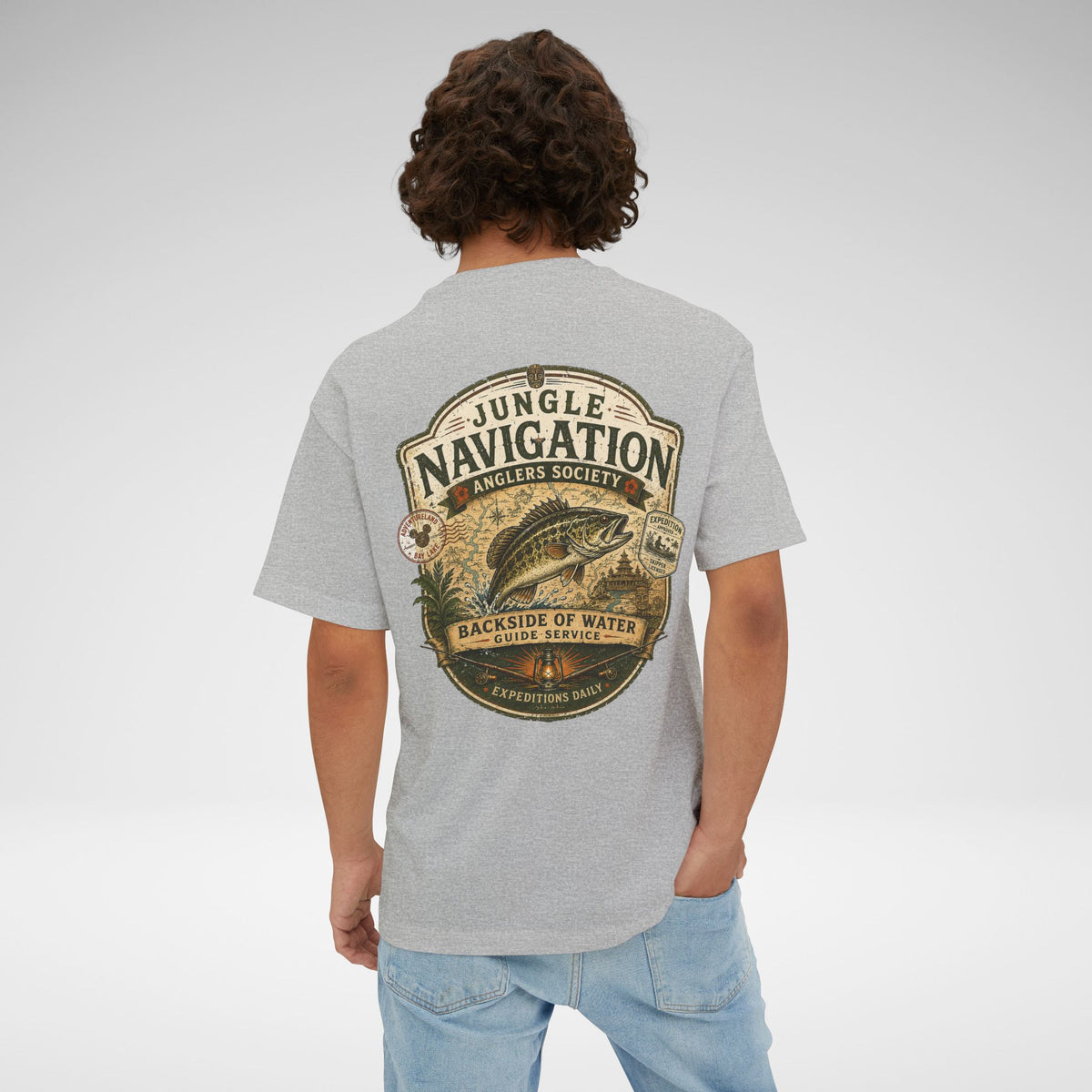 Jungle Navigation Anglers Society Oversized Tee