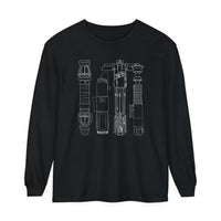 Lightsabers Comfort Colors Unisex Garment-dyed Long Sleeve T-Shirt