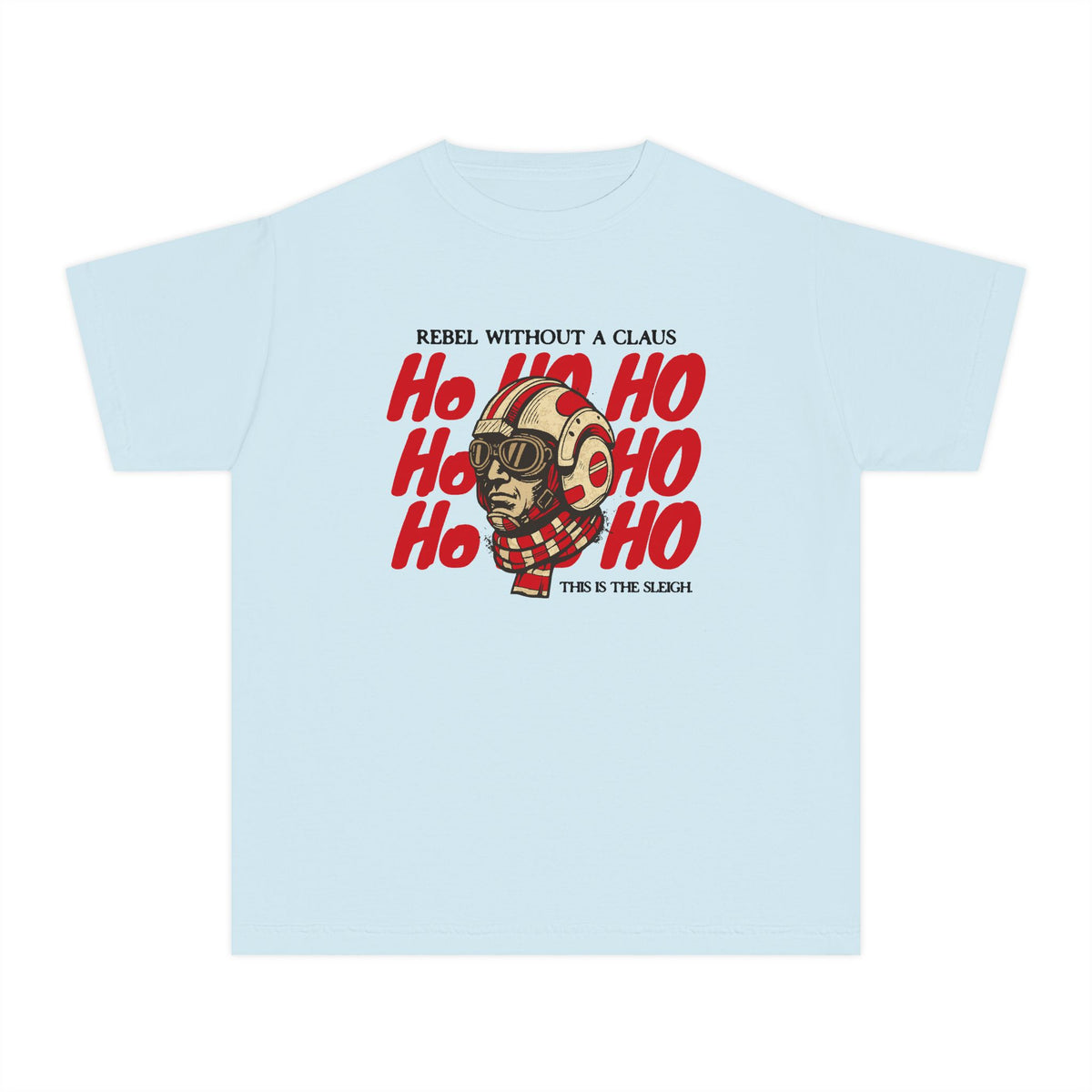 Rebel Without a Claus Comfort Colors Youth Midweight Tee