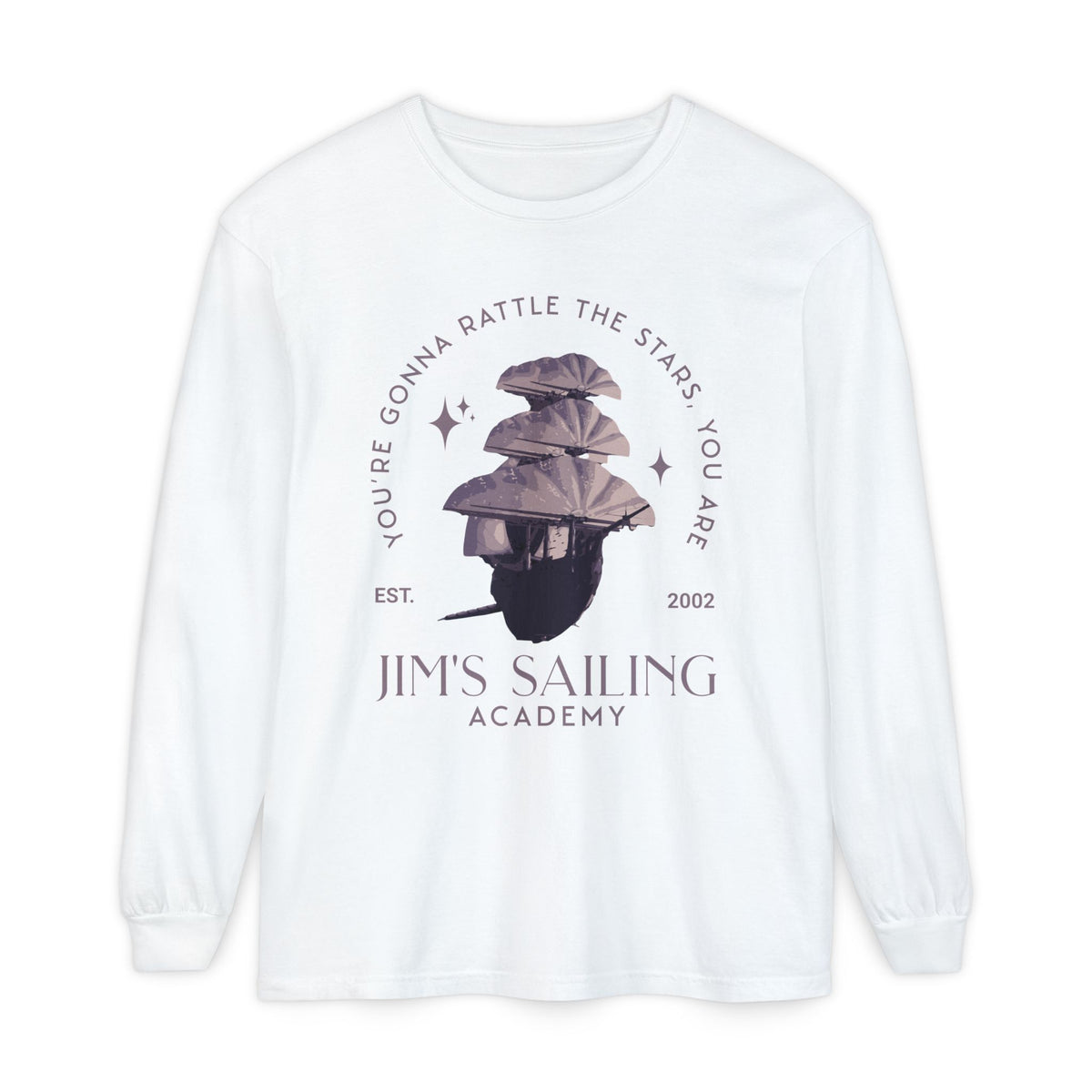 Jim's Sailing Academy Comfort Colors Unisex Garment-dyed Long Sleeve T-Shirt