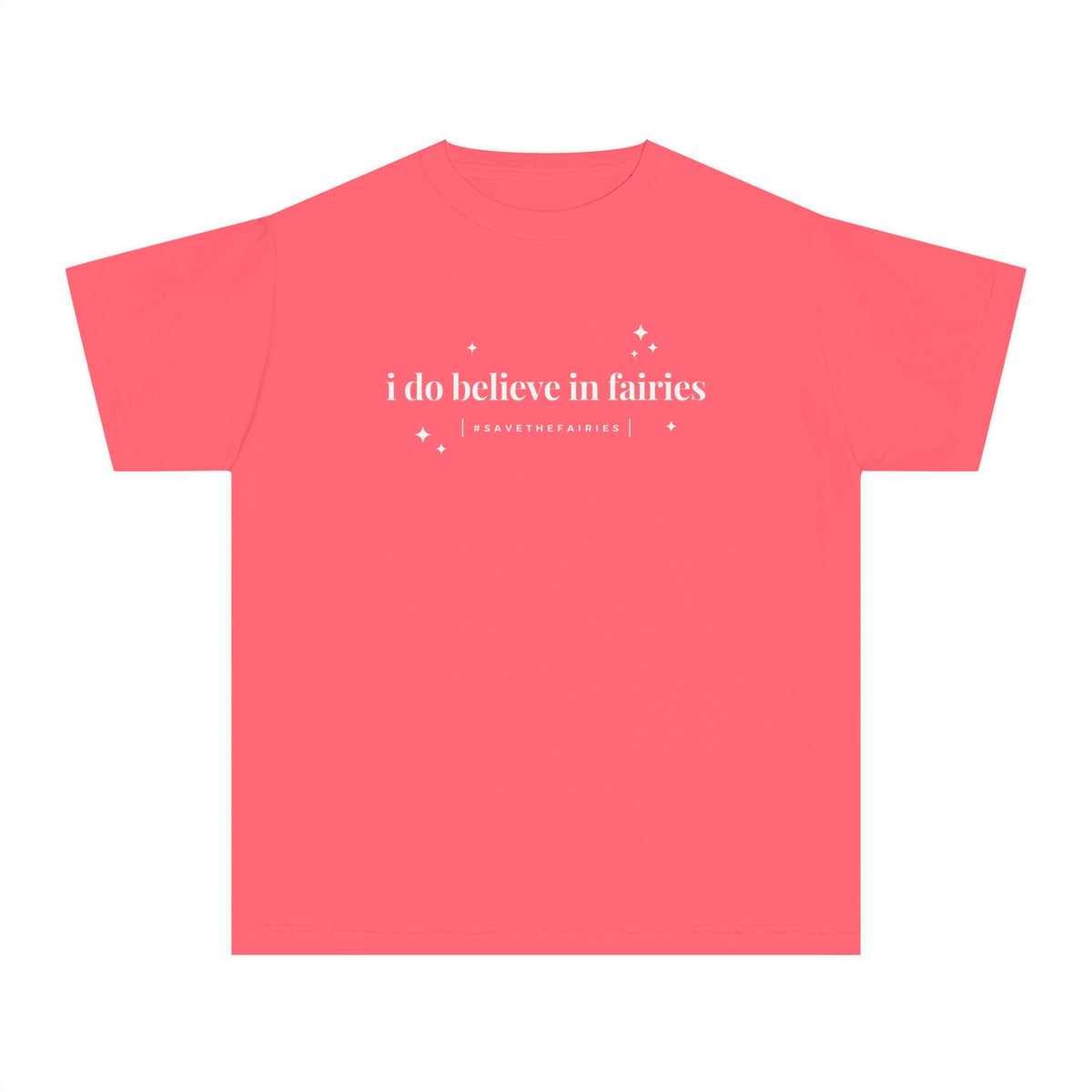I Do Believe In Fairies Comfort Colors Youth Midweight Tee