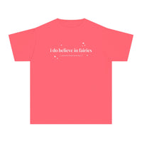 I Do Believe In Fairies Comfort Colors Youth Midweight Tee