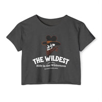 The Wildest Ride in the Wilderness Women's Festival Crop Top