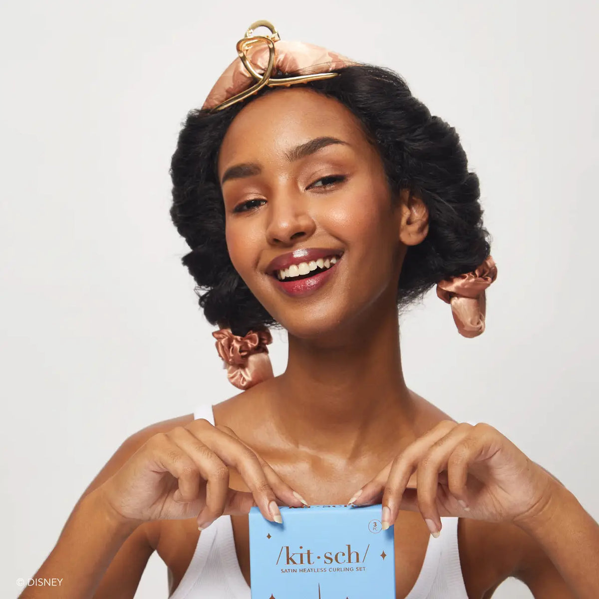 Disney X Kitsch Satin Heatless Curling Set - Princess Party