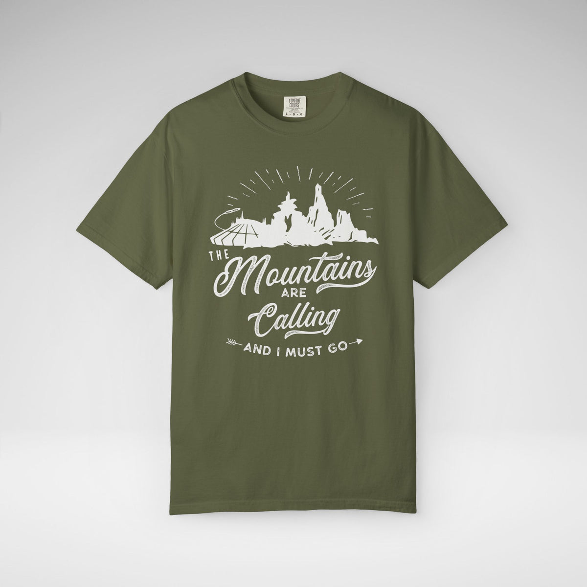 The Mountains Are Calling Comfort Colors Unisex Garment-Dyed T-shirt