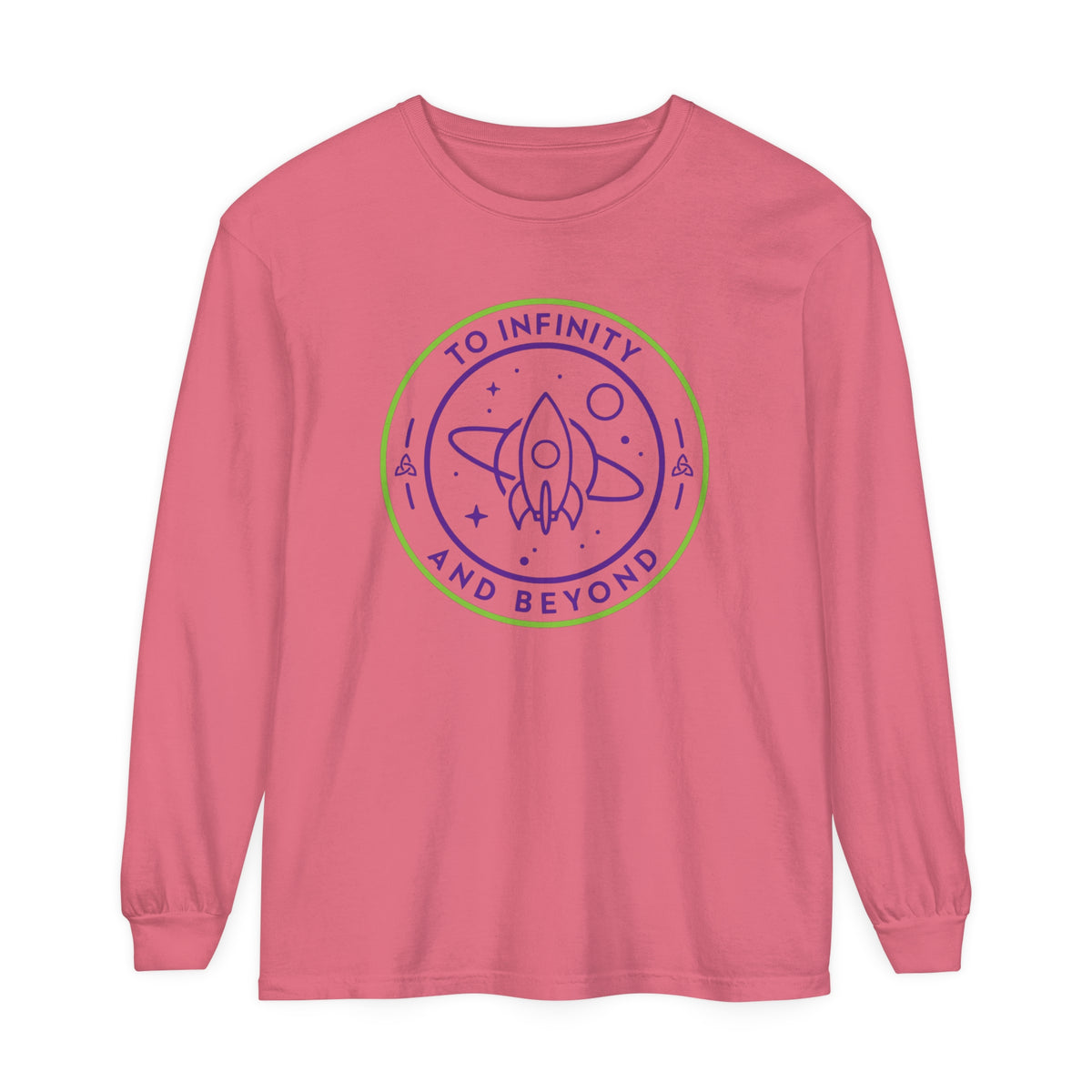 To Infinity And Beyond Comfort Colors Unisex Garment-dyed Long Sleeve T-Shirt