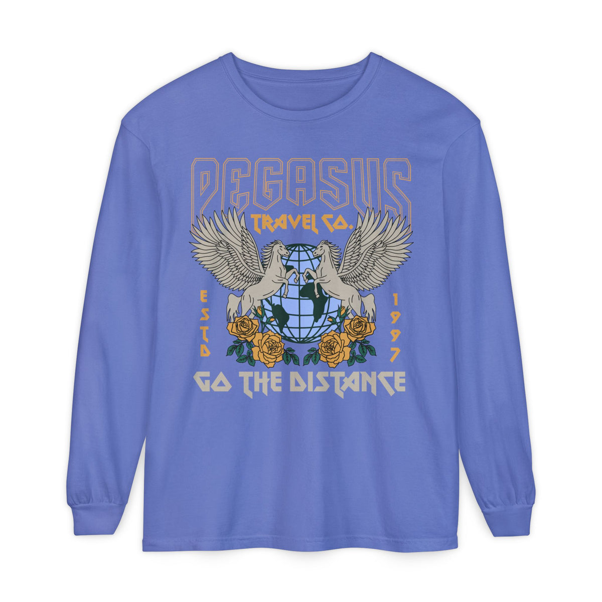 Pegasus Travel Co Comfort Colors Unisex Garment-dyed Long Sleeve T-Shirt