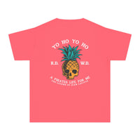 Yo Ho Pirates Life For Me Comfort Colors Youth Midweight Tee