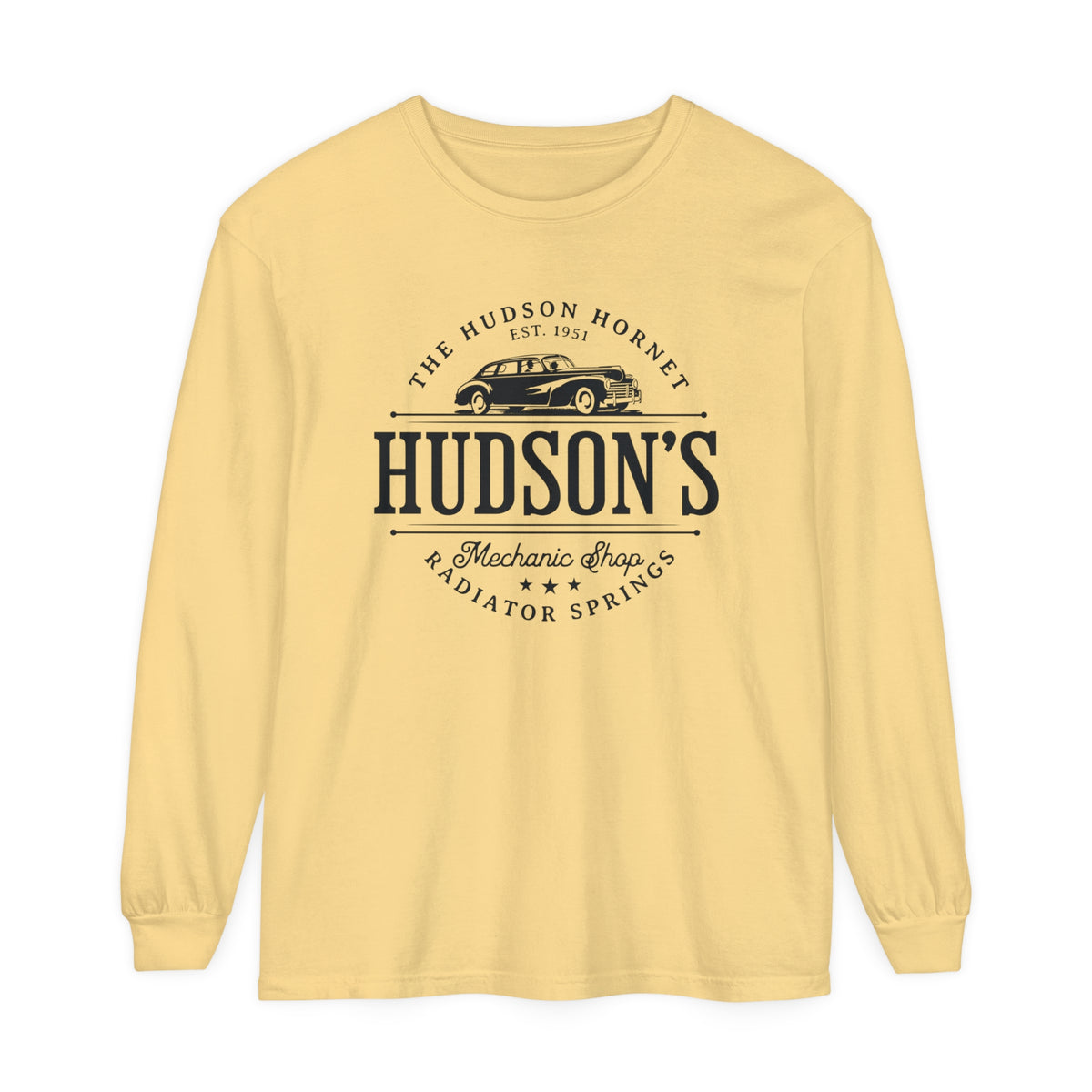 Hudson's Mechanic Shop Comfort Colors Unisex Garment-dyed Long Sleeve T-Shirt