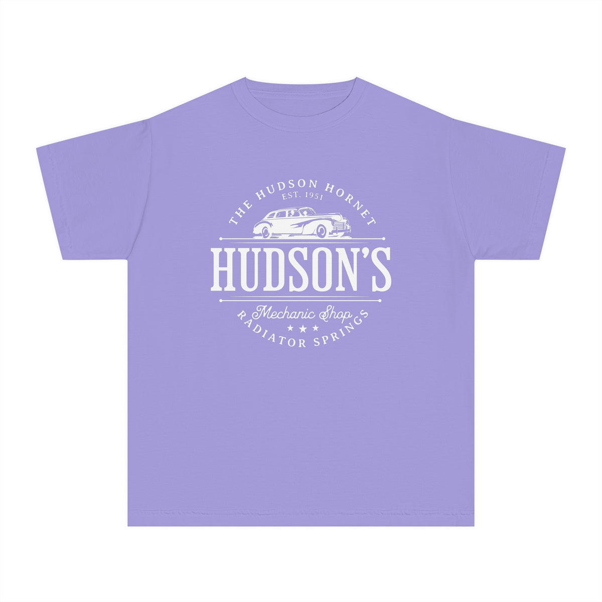 Hudson's Mechanic Shop Comfort Colors Youth Midweight Tee