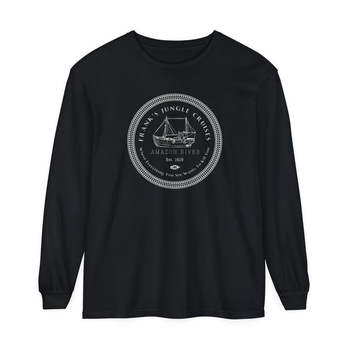 Frank's Jungle Cruise Comfort Colors Unisex Garment-dyed Long Sleeve T-Shirt