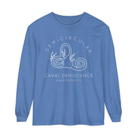 Semicircular Canal Dehiscence Comfort Colors Unisex Garment-dyed Long Sleeve T-Shirt