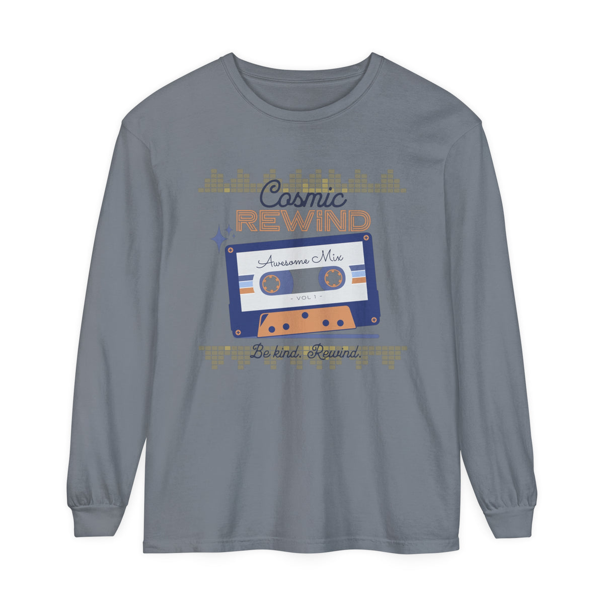 Cosmic Rewind Comfort Colors Unisex Garment-dyed Long Sleeve T-Shirt