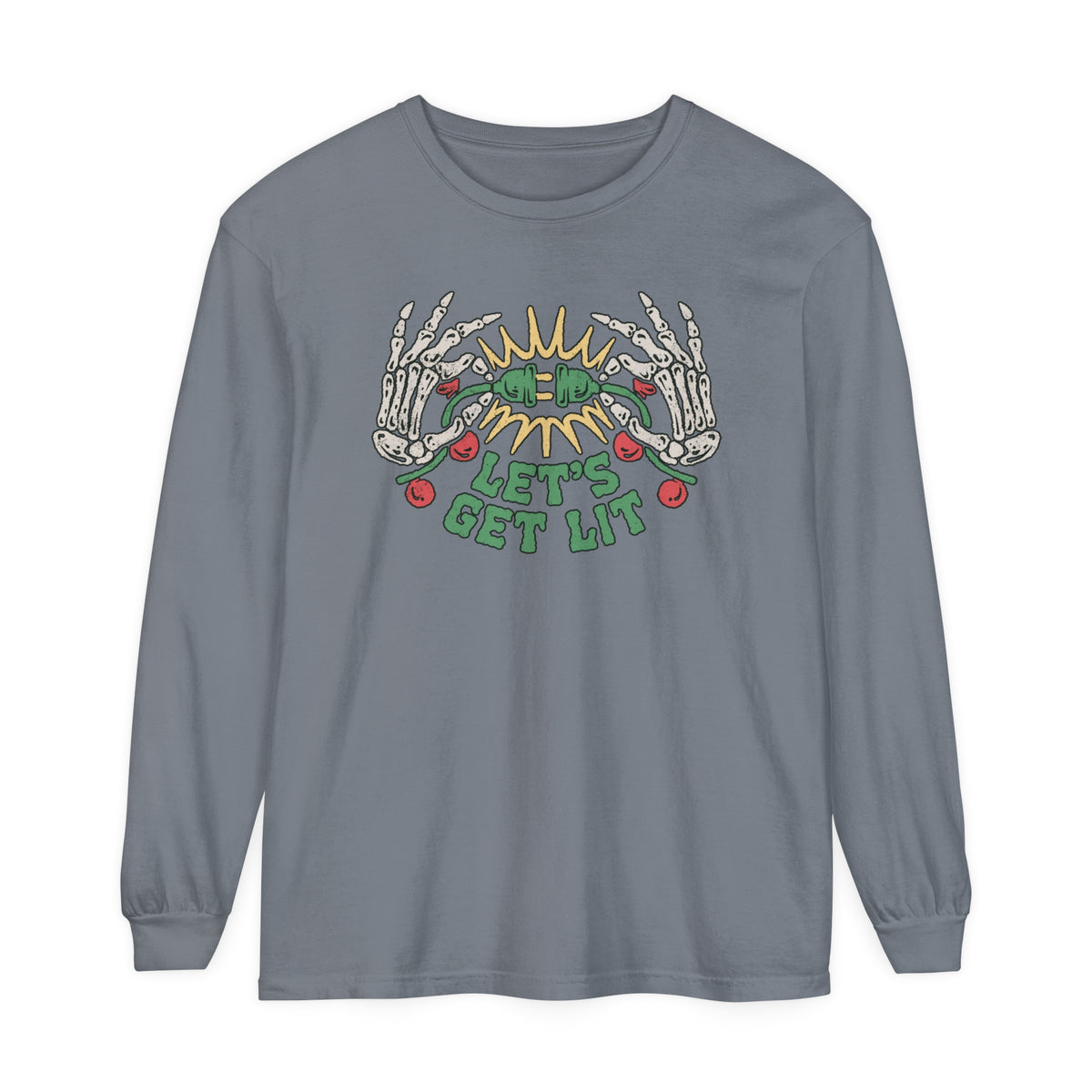 Let's Get Lit Comfort Colors Unisex Garment-dyed Long Sleeve T-Shirt