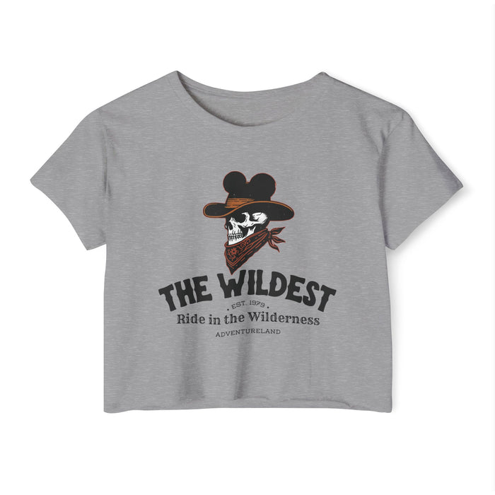 The Wildest Ride in the Wilderness Women's Festival Crop Top