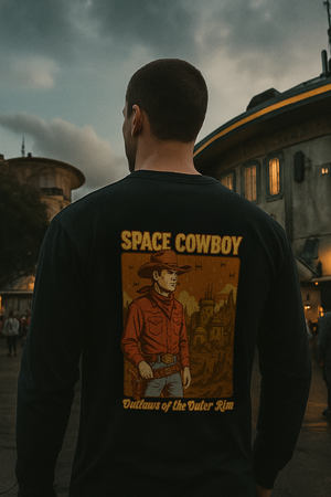 Space Cowboy Outlaws of the Outer Rim Comfort Colors Unisex Garment-dyed Long Sleeve T-Shirt
