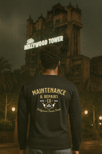 Hollywood Tower Hotel Maintenance & Repairs Comfort Colors Unisex Garment-dyed Long Sleeve T-Shirt