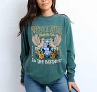 Pegasus Travel Co Comfort Colors Unisex Garment-dyed Long Sleeve T-Shirt
