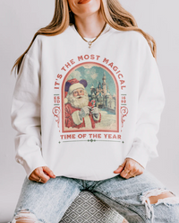 It's The Most Magical Time of the Year Castle Unisex Lightweight Comfort Colors Crewneck Sweatshirt