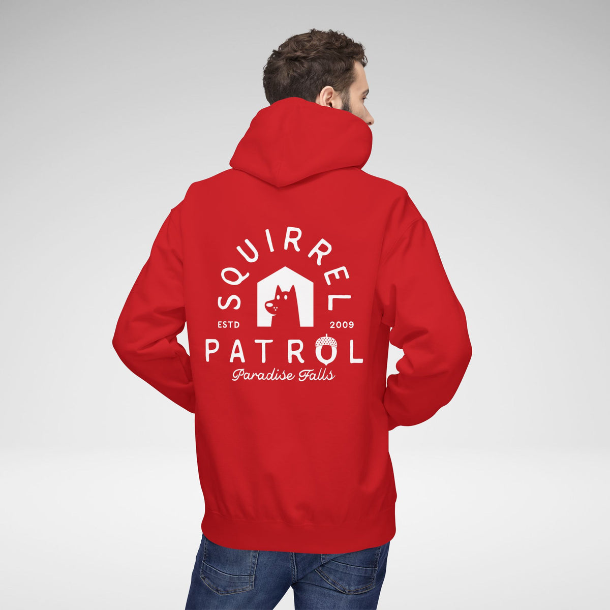 Squirrel Patrol Hoodie | Unisex Midweight Softstyle Fleece