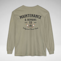 Hollywood Tower Hotel Maintenance & Repairs Comfort Colors Unisex Garment-dyed Long Sleeve T-Shirt