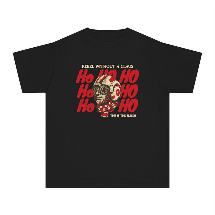 Rebel Without a Claus Comfort Colors Youth Midweight Tee