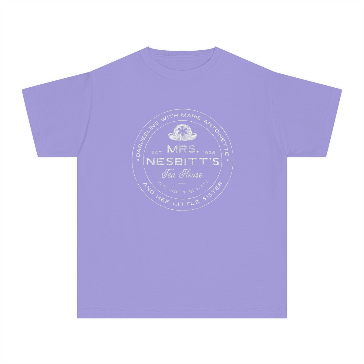 Mrs. Nesbitt’s Tea House Comfort Colors Youth Midweight Tee