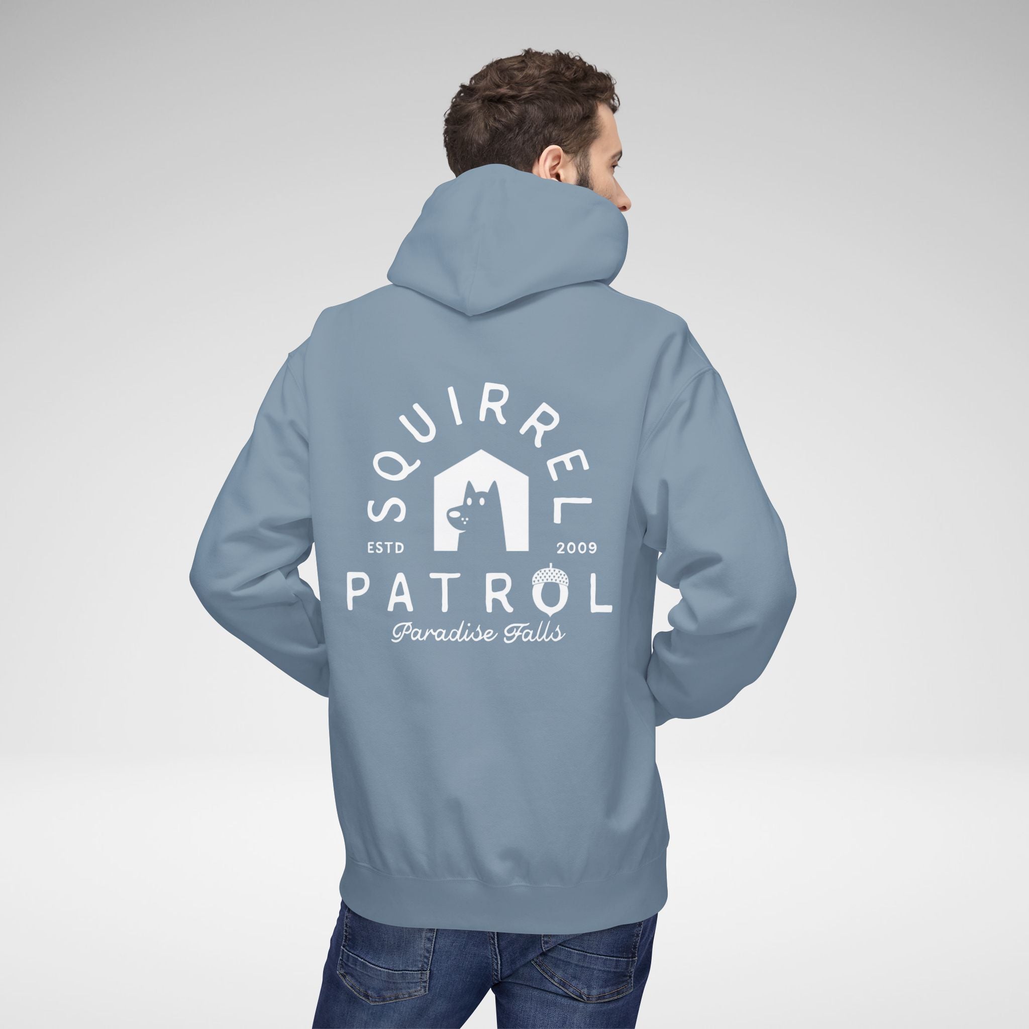 Squirrel Patrol Hoodie | Unisex Midweight Softstyle Fleece
