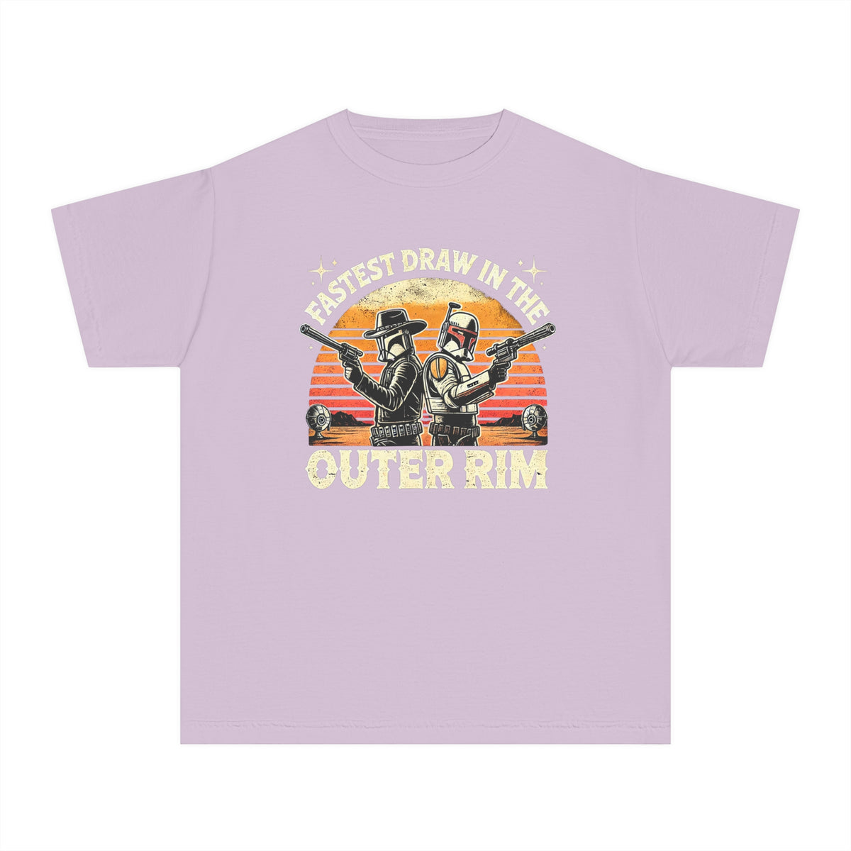 Fastest Draw in the Outer Rim Comfort Colors Youth Midweight Tee