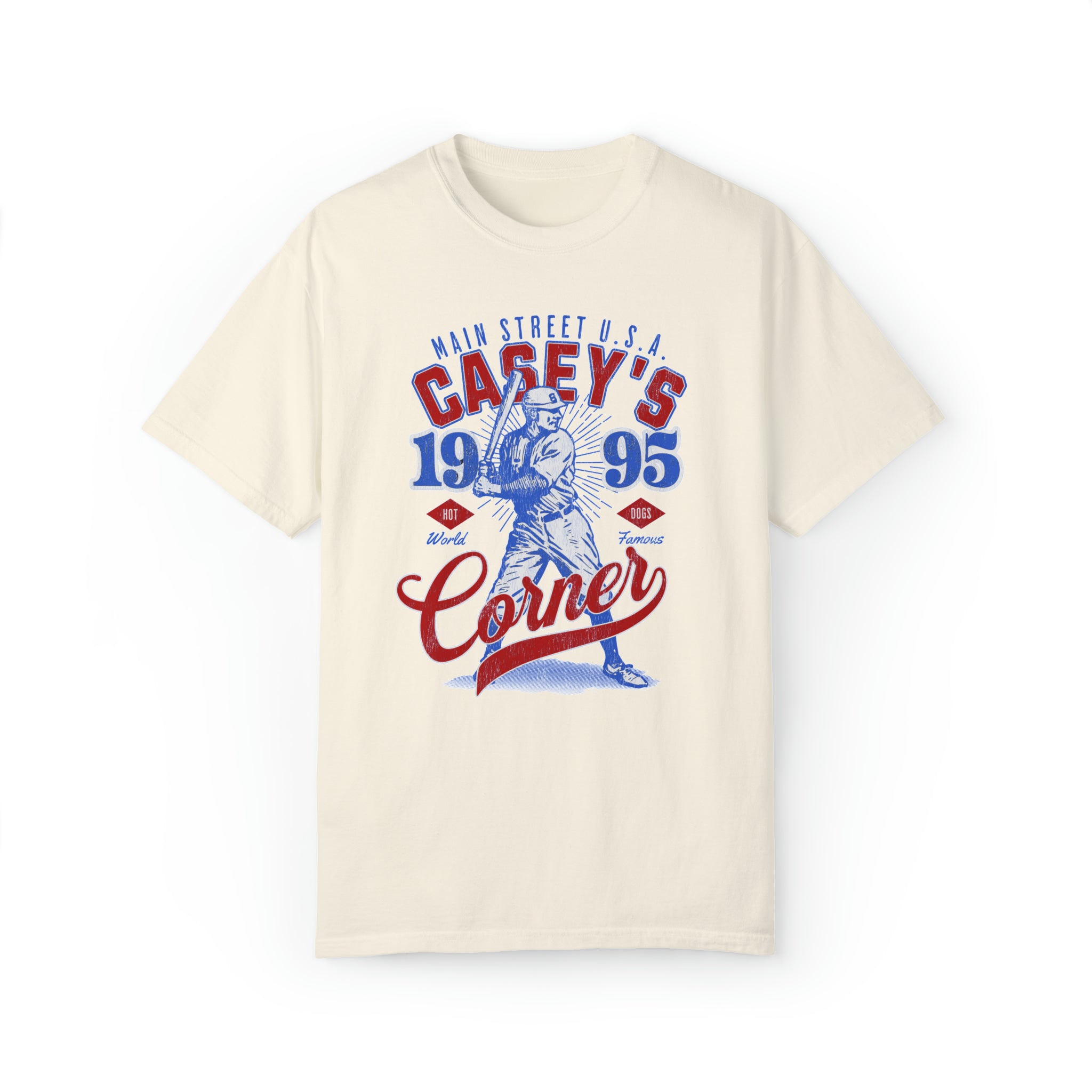 Casey's Corner Distressed Comfort Colors Unisex Garment-Dyed T