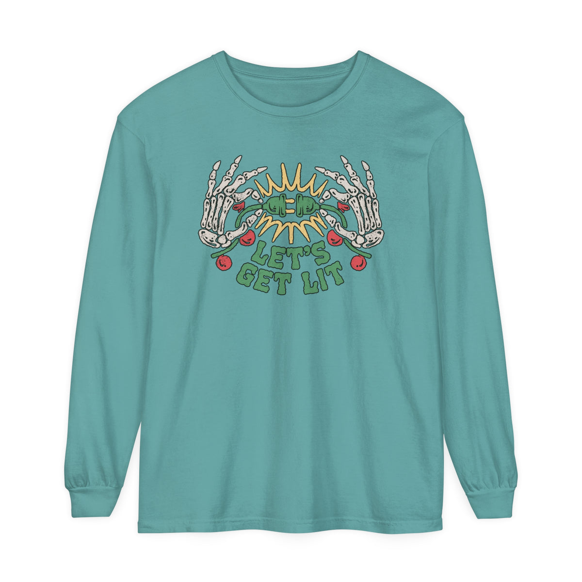 Let's Get Lit Comfort Colors Unisex Garment-dyed Long Sleeve T-Shirt