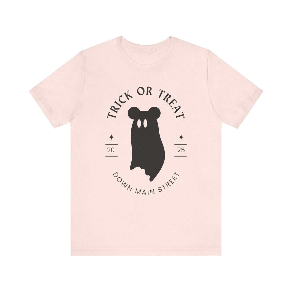 Trick or Treat Down Main Street Unisex Jersey Short Sleeve Tee