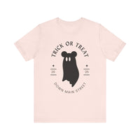 Trick or Treat Down Main Street Unisex Jersey Short Sleeve Tee