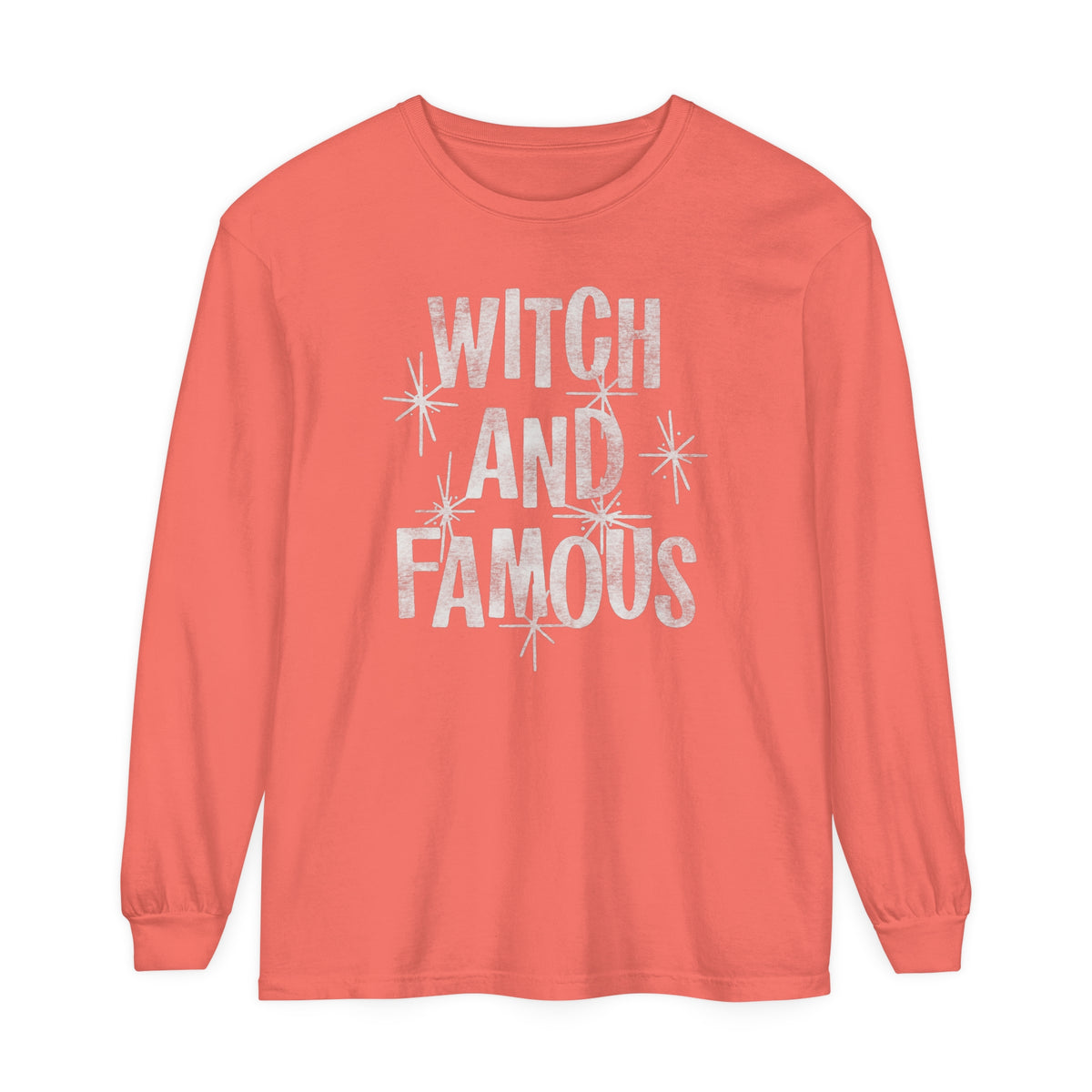 Witch and Famous Comfort Colors Unisex Garment-dyed Long Sleeve T-Shirt