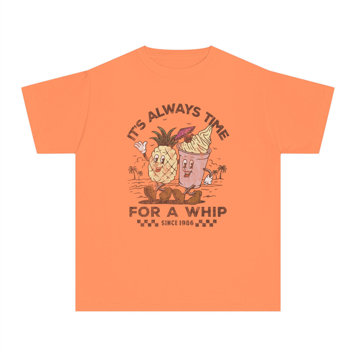 It's Always Time For A Whip Comfort Colors Youth Midweight Tee