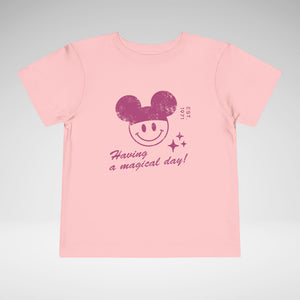 Having A Magical Day Toddler Bella Canvas Short Sleeve Tee