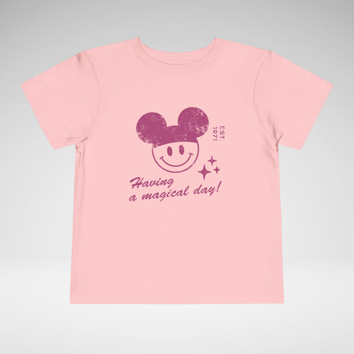 Having A Magical Day Toddler Bella Canvas Short Sleeve Tee